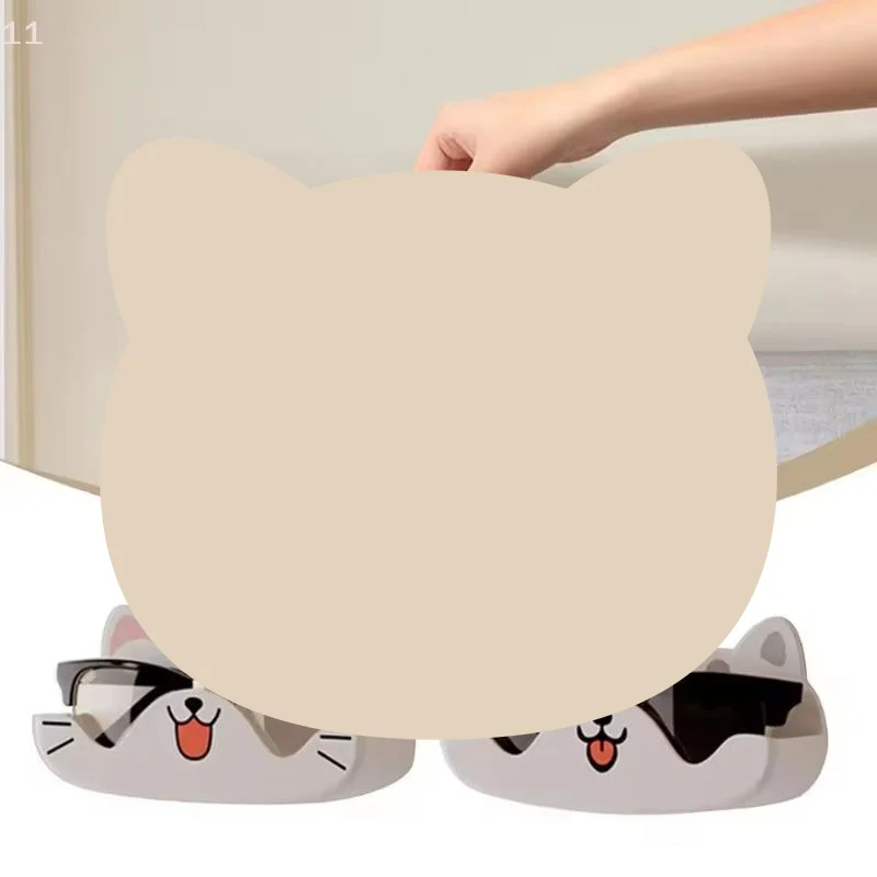 Cartoon Cat Sunglasses Display Holder Punch Free Wall Mounted EVA Rack For Wardrobe Glasses Storage And Bedroom Eyewear Tidying