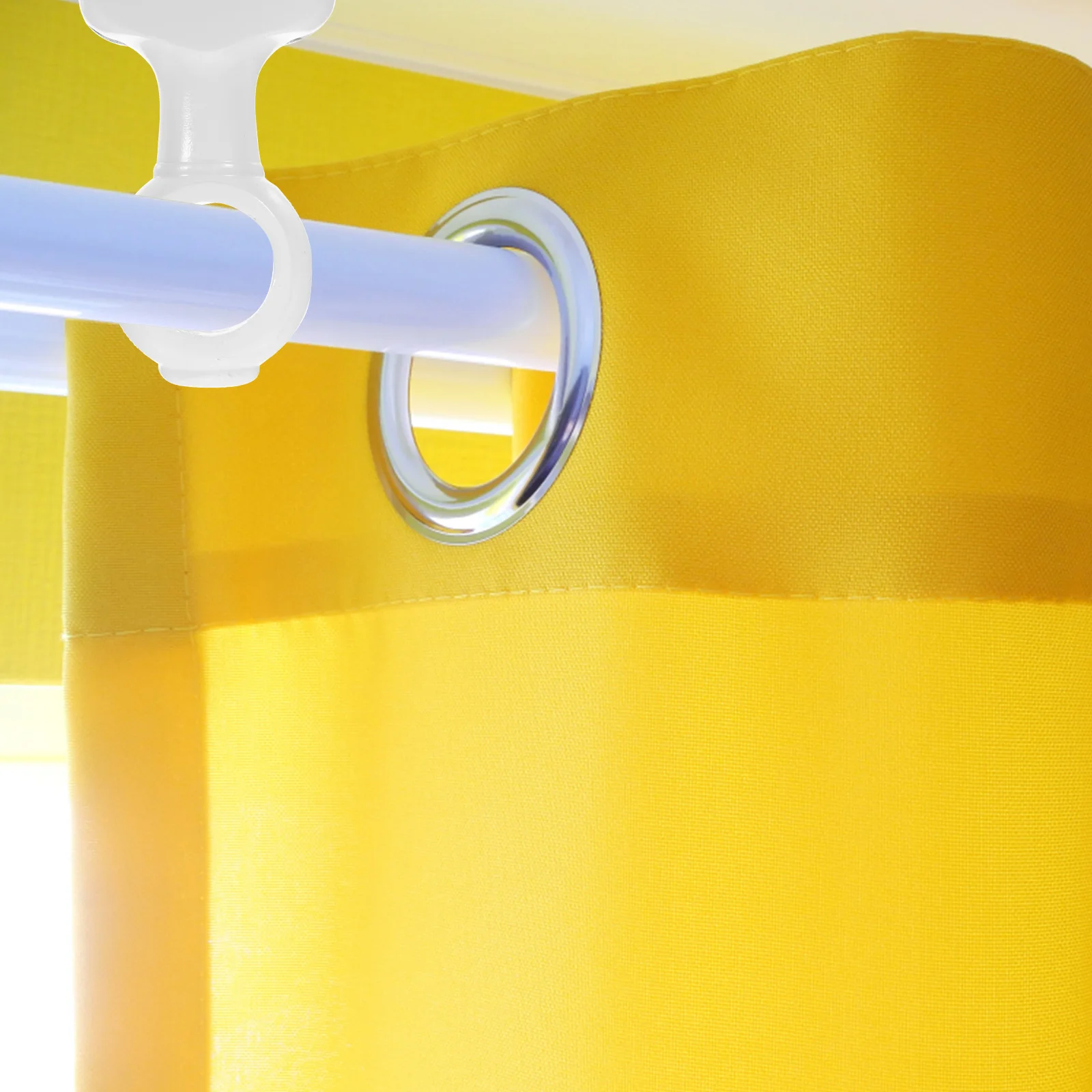 

2pcs Wall Mount Curtain Rod Bracket Holder Wall Curtain Pole Towel Rack Holder Mounting Track Mountings Central Support
