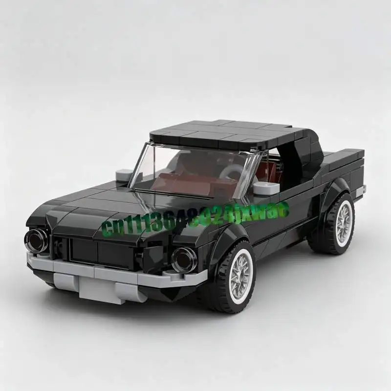 NEW 314Pcs Retro‑Style American Classic Muscle Coupe MOC Car Model DIY Assembled Building Bricks Collectible Table‑Display Gift
