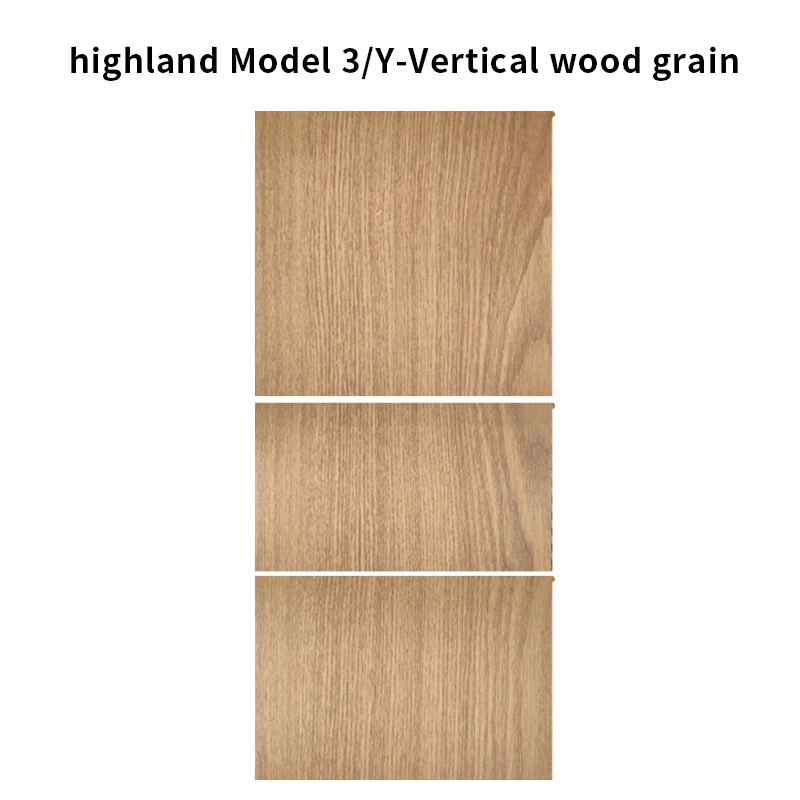 Vertical Wood Grain Dashboard Cover Sticker for Tesla Model 3 Y YL 2025 Center Console Panel Film Car Interior Decoration