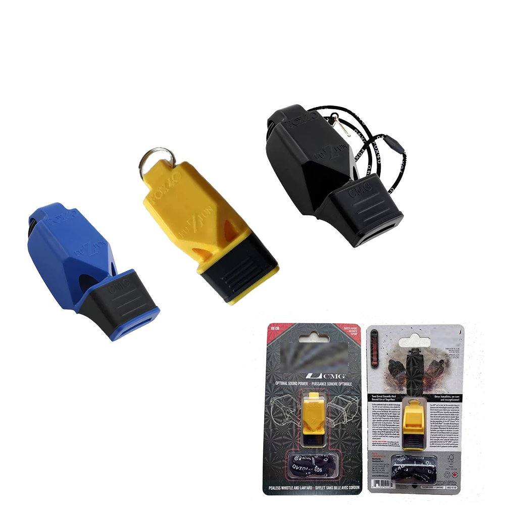 

New Fashion High Decibel Two Frequency Waveband Football Basketball Coach Referee Whistle for Survival Safety