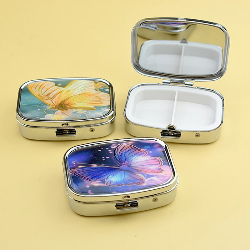 صندوق دواء معدني لتغليف حبوب القزحية منتجات صحية حقيبة تخزين مقاومة للرطوبة نعش عصري مخصص #3