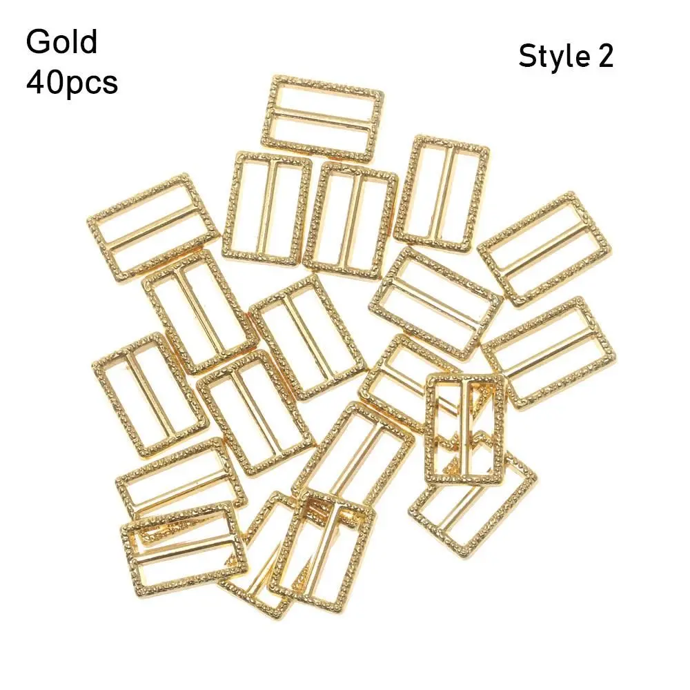 20/40pcs Newest 4 Colors Mini Ultra-small Doll Bags Accessories Tri-glide Buckle Pattern Belt Buttons Diy Dolls Buckles