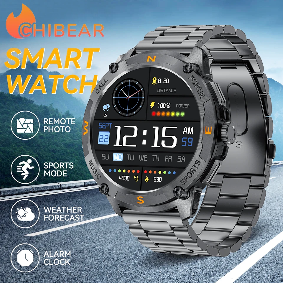 

Новые встроенные двухдиапазонные GPS военные AMOLED умные часы мужские компас высотомер 10ATM и IP69K водонепроницаемые спортивные умные часы на открытом воздухе