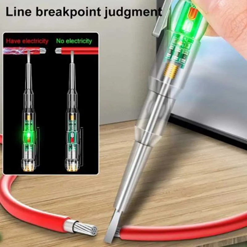Intelligent Voltage Tester Pen AC Non-contact Induction Test Pencil Voltmeter Power Detector Electrical Screwdriver Indicator image 4