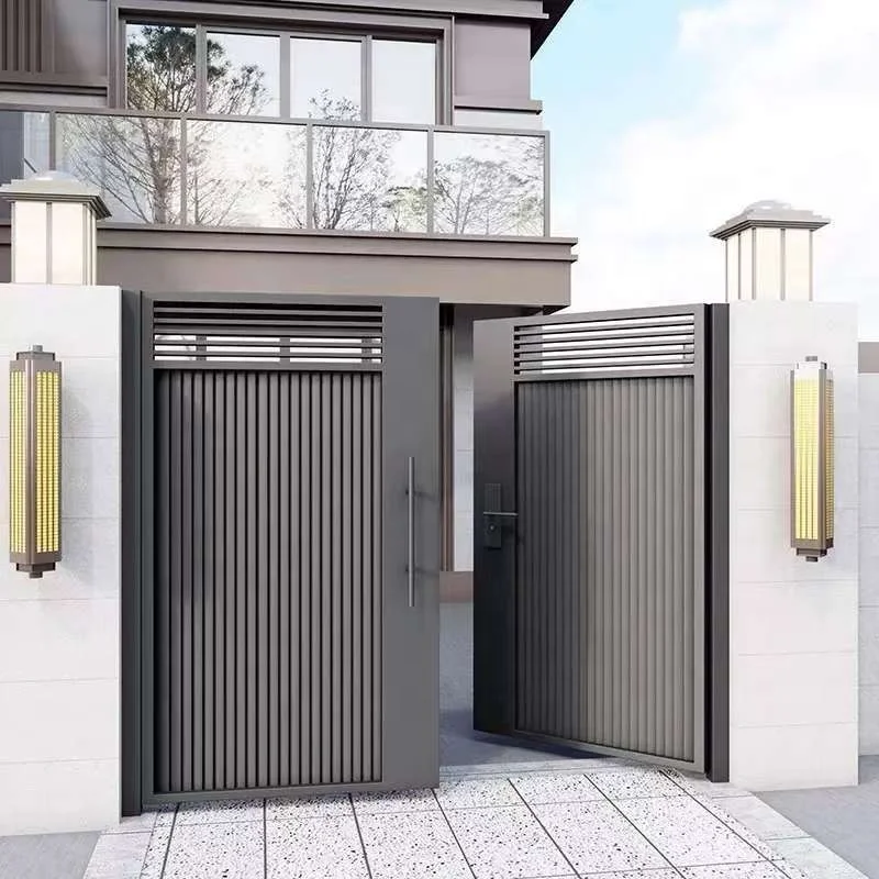 맞춤형 고급 3D 펜스 패널 게이트 최고급 디자인 철망 이중 마스터 보안 정원 아파트 진입로 출입구