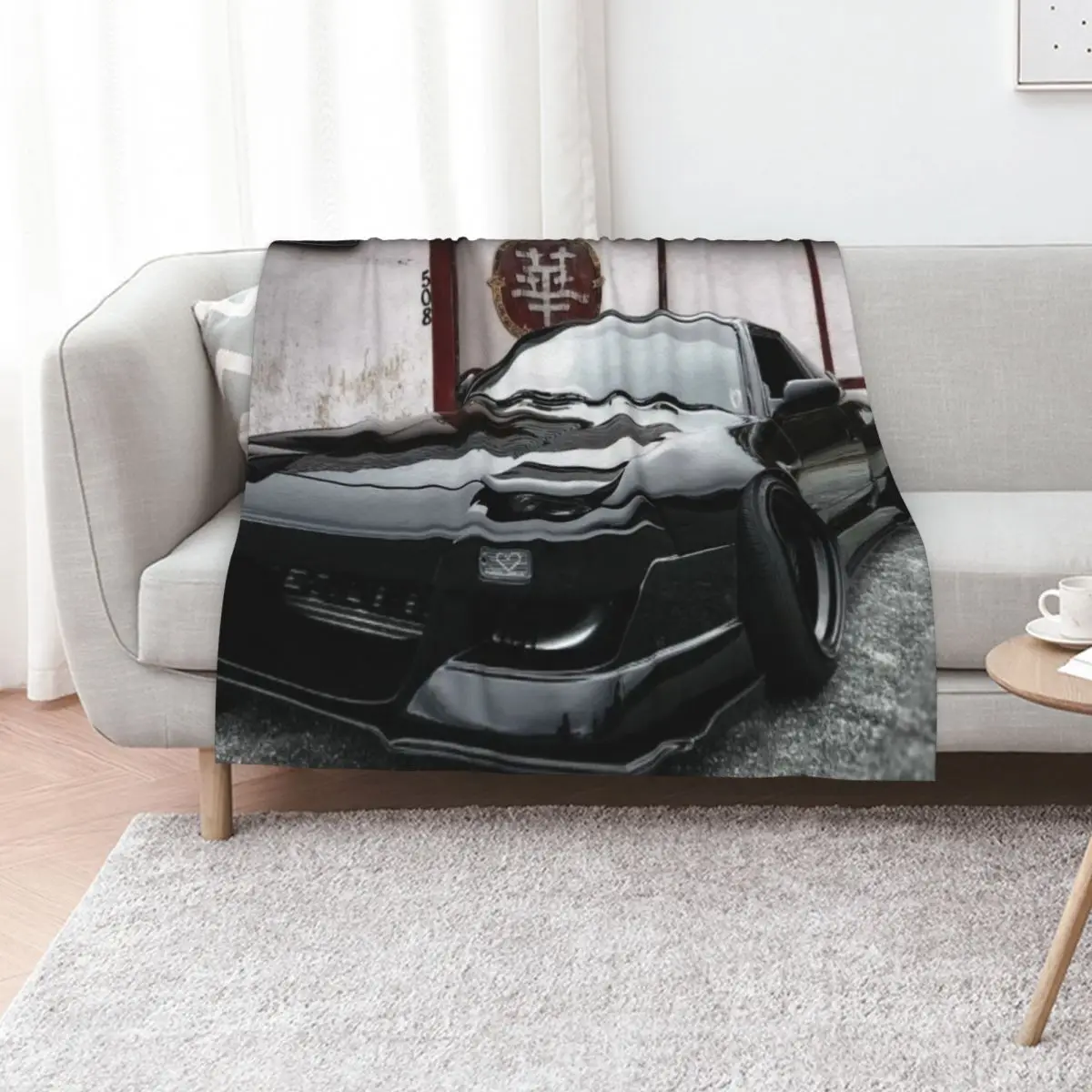 Black MR2 Throw Blanket heavy to sleep Plush Warm Soft Big blankets ands Loose Blankets