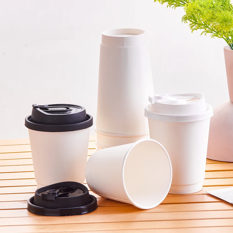 

500pcs 9oz 250ml double wall coffee cups, insulated double wall paper cups, company logo personalized customization wholesale