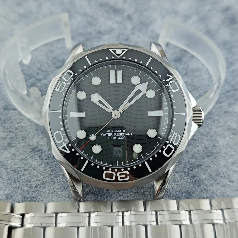 Watch Case NH35 Case Watch 42mm Case ocean Diving watch Sapphire Glass Watch Accessories Parts Suitable For NH35 NH36 Movement