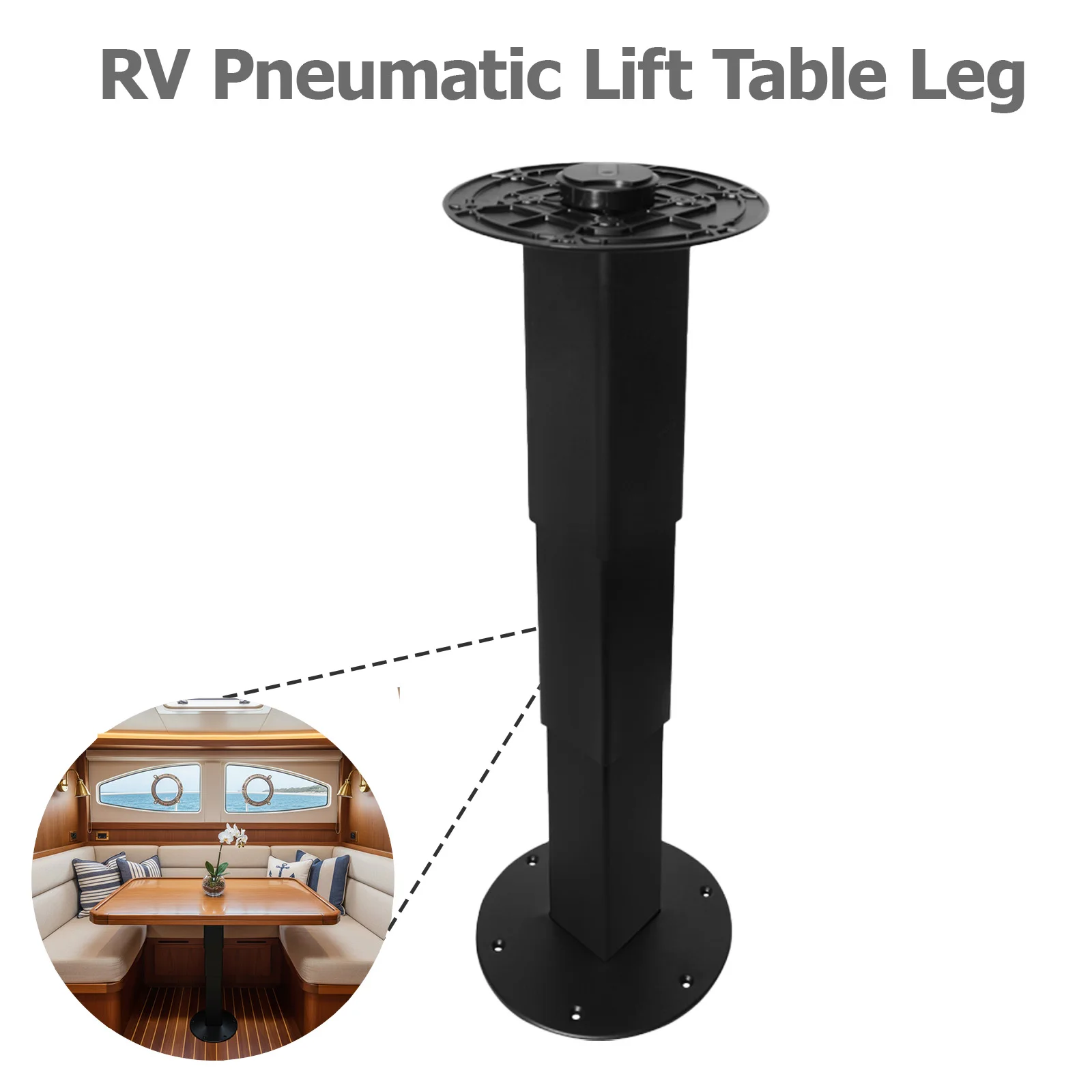 Adjustable RV Pneumatic Table Leg, Height Range 13-28.7 Inches, Heavy-Duty Support, Suitable for RV, Boat, And Campervan Tables.