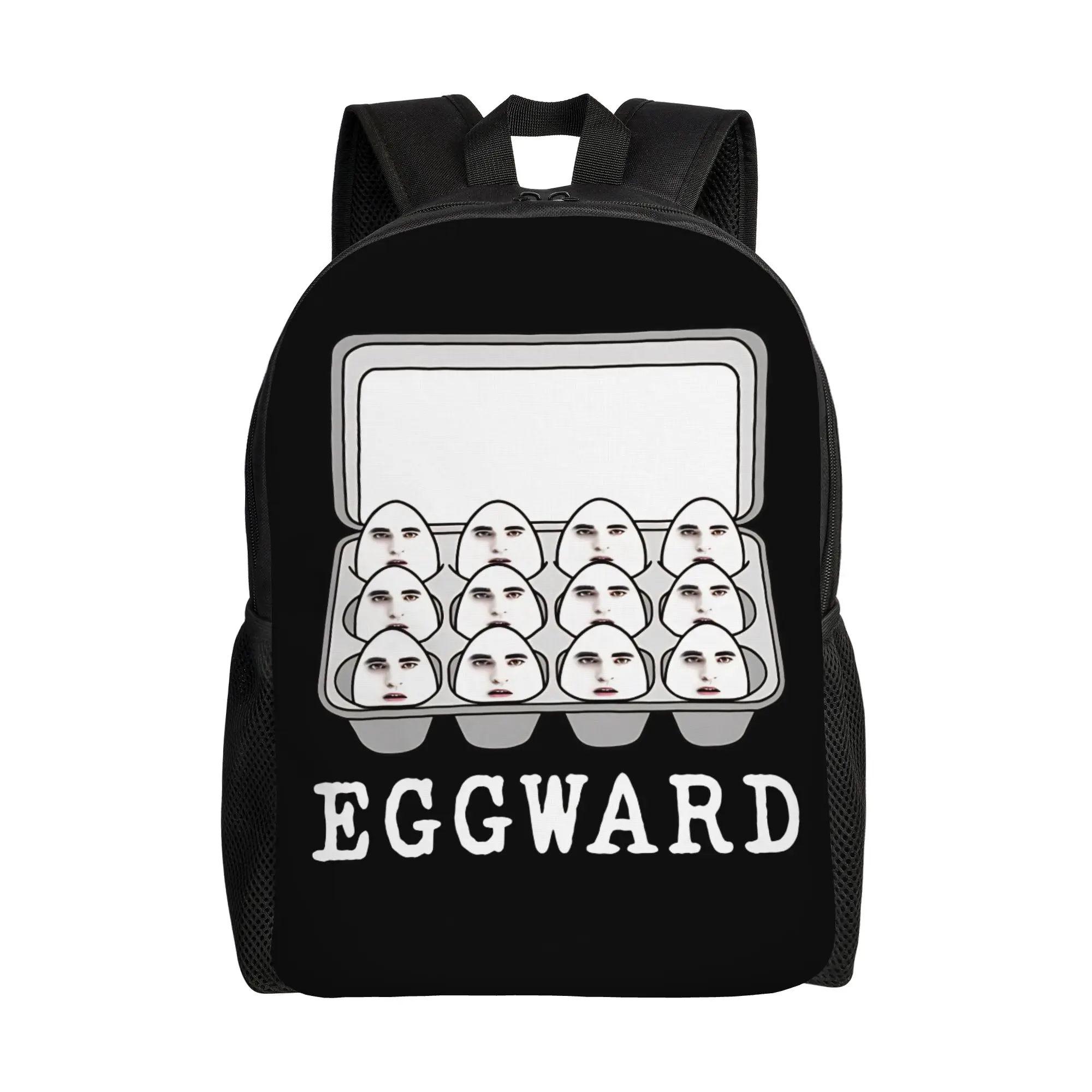 Eggward Funny Edward Cullen Meme Cool Backpack Gift Student Business Twilight Daypack for Men Women College Canvas Bags