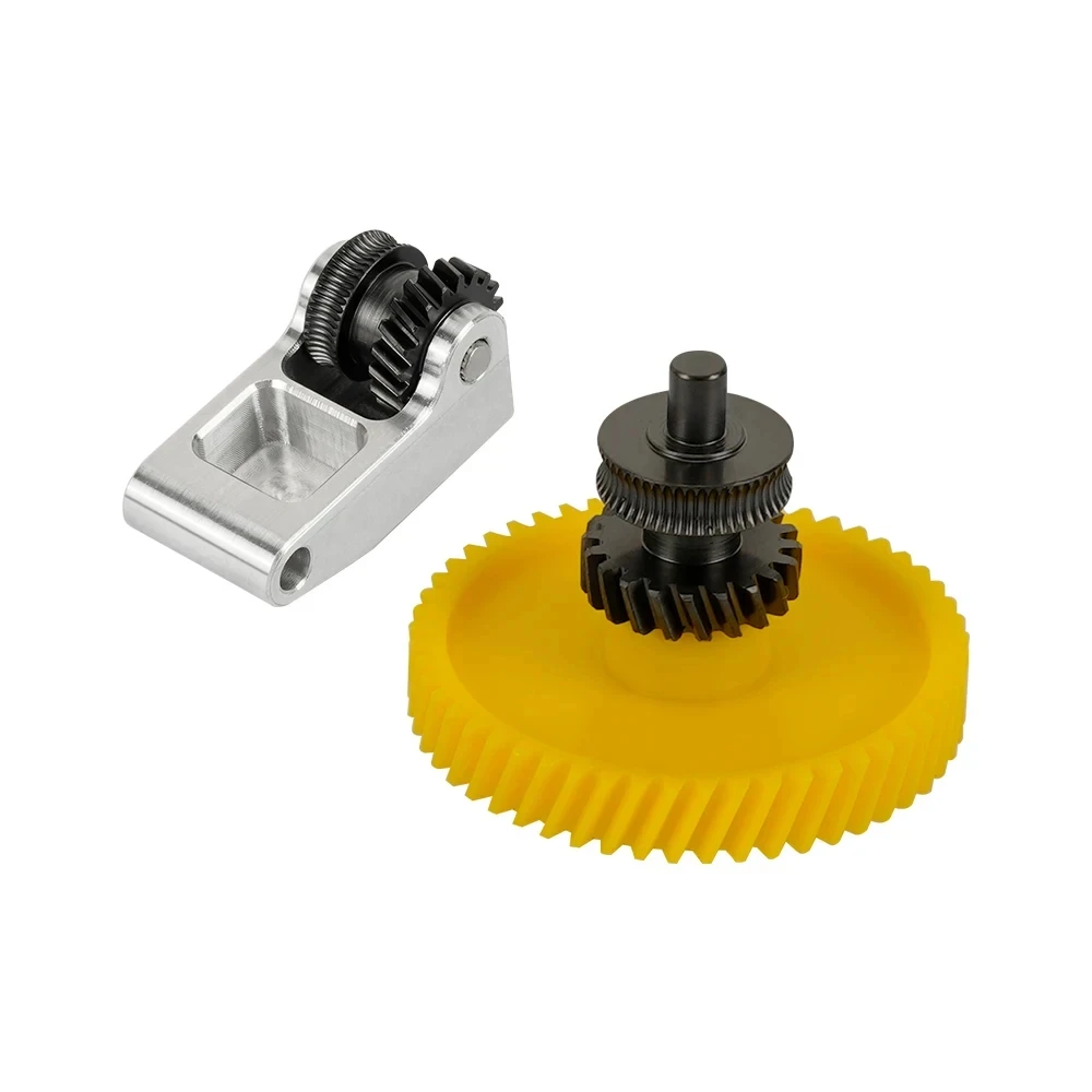 Bambu Lab P1P X1 X1C 3D 프린터용 강화 강철 압출기 기어 어셈블리 업그레이드 니켈 도금 내마모성 1.75MM 필라멘트