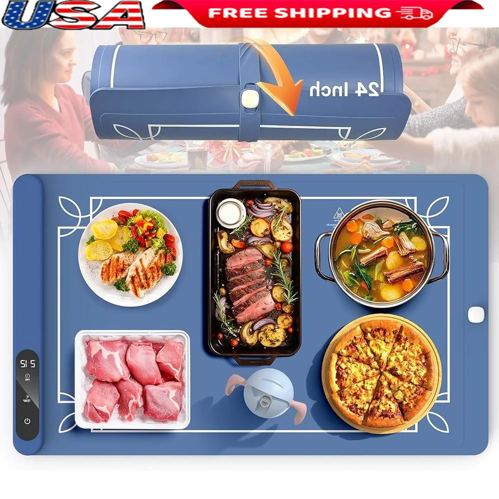 electric-food-warming-tray-foldable-high-tech-graphene-heating-mat-rapid-temperature-control-even-heat-ideal-parties-gatherings