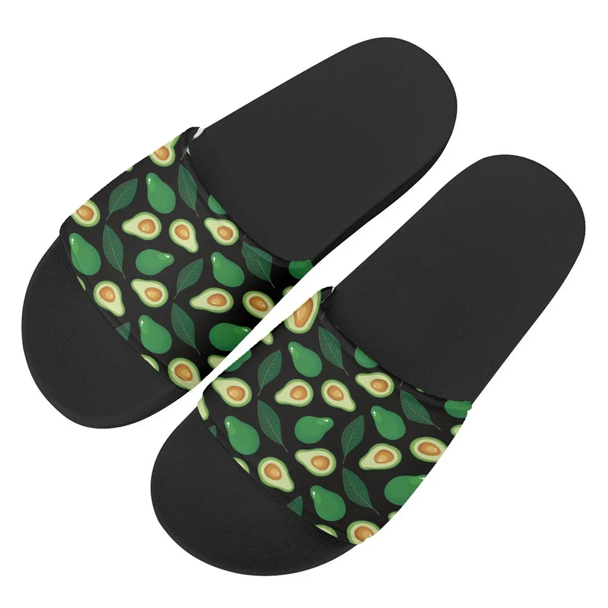 Avocado Vrouwen Mannen Slippers Zomer Strand Slippers Lichtgewicht Casual Platte Glijbanen Ademende Dames Slides Sandalen