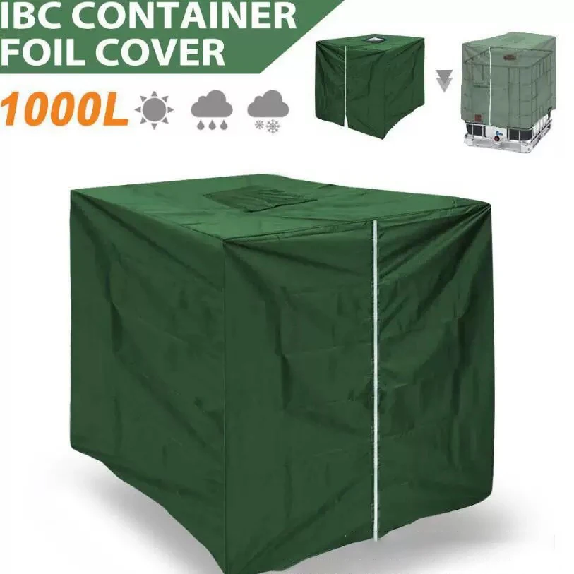 

IBC Tote Protective Cover for 1000L Rain Water Tank, Weatherproof Outdoor Garden Storage Container Shield