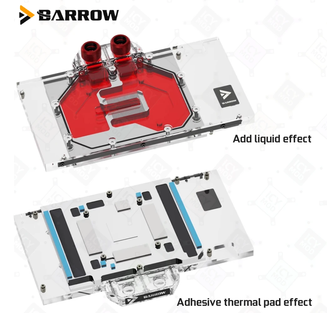 Barrow  GPU Water Cooler Block Gigabyte RTX 4090 GAMING OC 24G/MASTER 24G Video Cards PC Liquid Cooling Building BS-GIG4090-PA