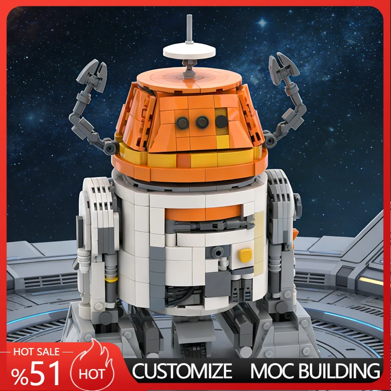 

Набор для сборки робота Star Battle Sci-Fi (1051 деталь), модульный конструктор MOC, простые строительные блоки, технология DIY, игрушка для мальчиков, подарок на Рождество