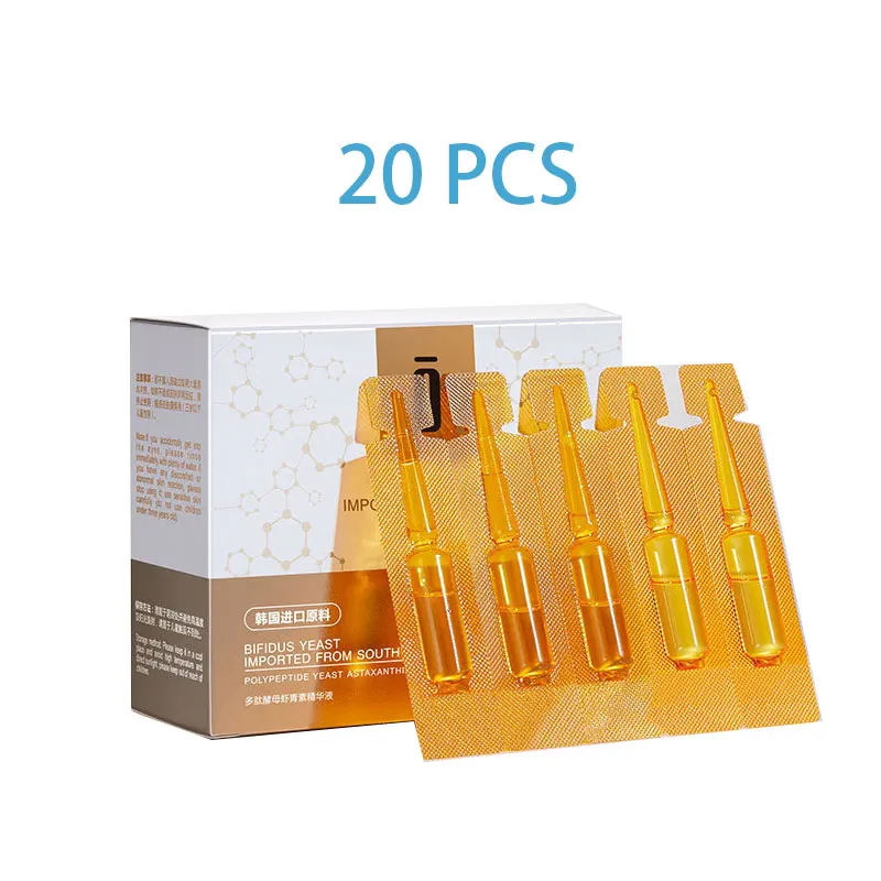 20 PCS  Sheep Placenta serum face Centella face serum Essence Discoloration Improvement Shrink Pores Nourish Liquid Anti-Aging