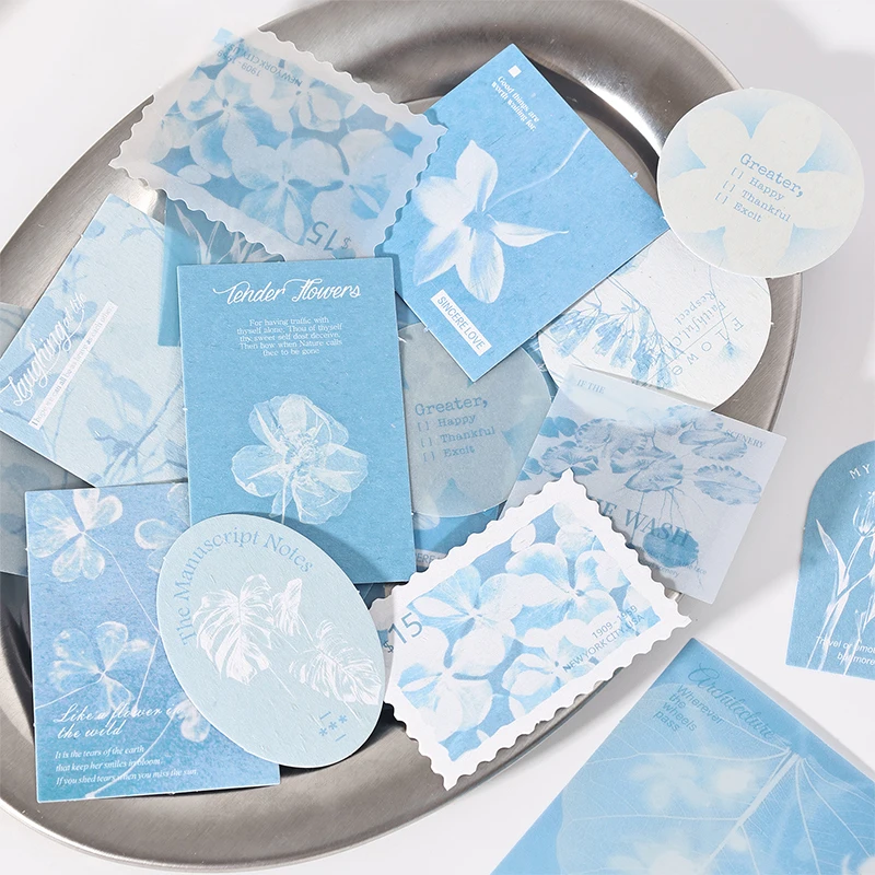 JIANQI 30pcs Vintage Paper for Phone Deco Retro Stationery Supplies Litmus Paper Junk Journal Label Scrapbooking Material view 2
