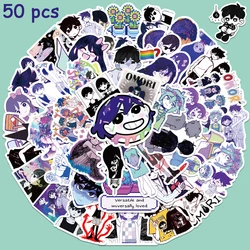 50pcs Omori Stickers Cartoon Game Decals For Kids Laptop Luggage Skateboard Bicycle PlayStation Diary Waterproof Stickers