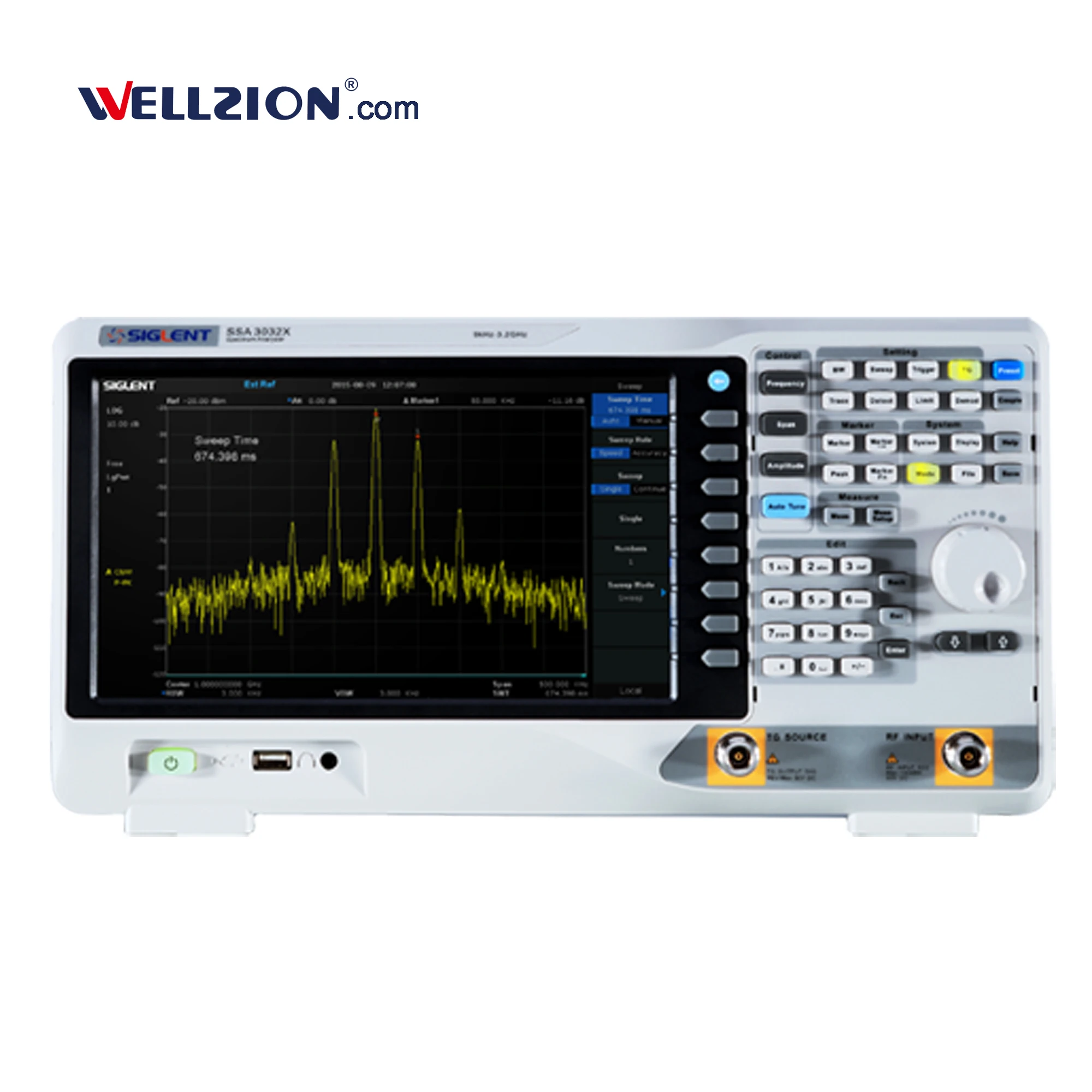 

SSA3021X,2.1 GHz Frequency Range with 10Hz Minimum RBW Siglent Spectrum Analyzer