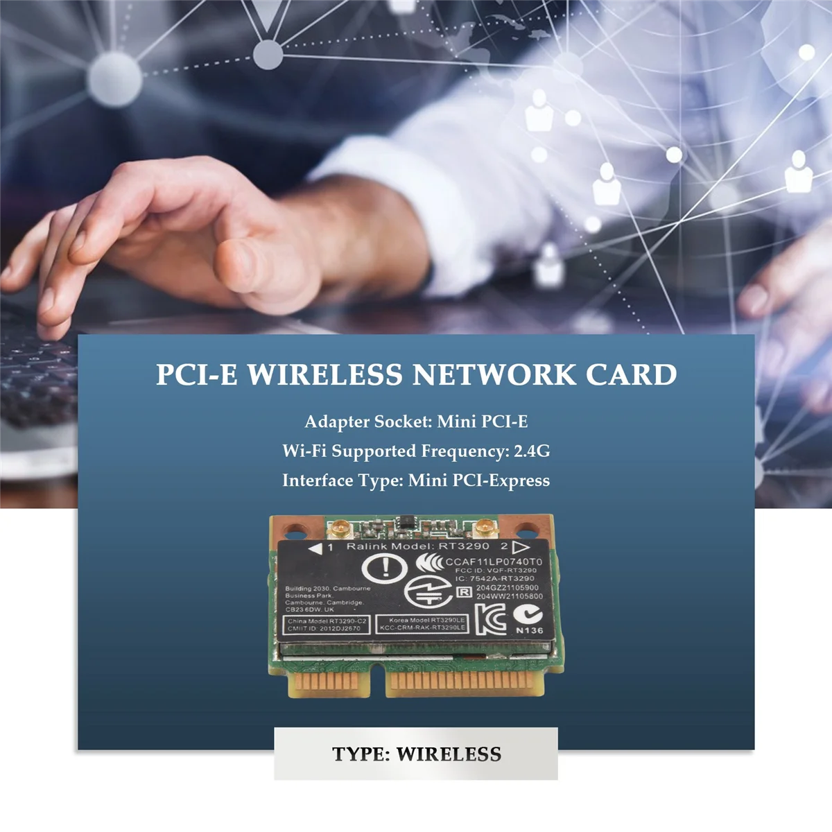 Pci-eカード,cq58 m6 4445s dv4,150mbps,2.4ghz,ワイヤレス,wlan,wifi,bluetooth,bt 3.0,ハーフミニ,rt3290,802.11g,3.0用