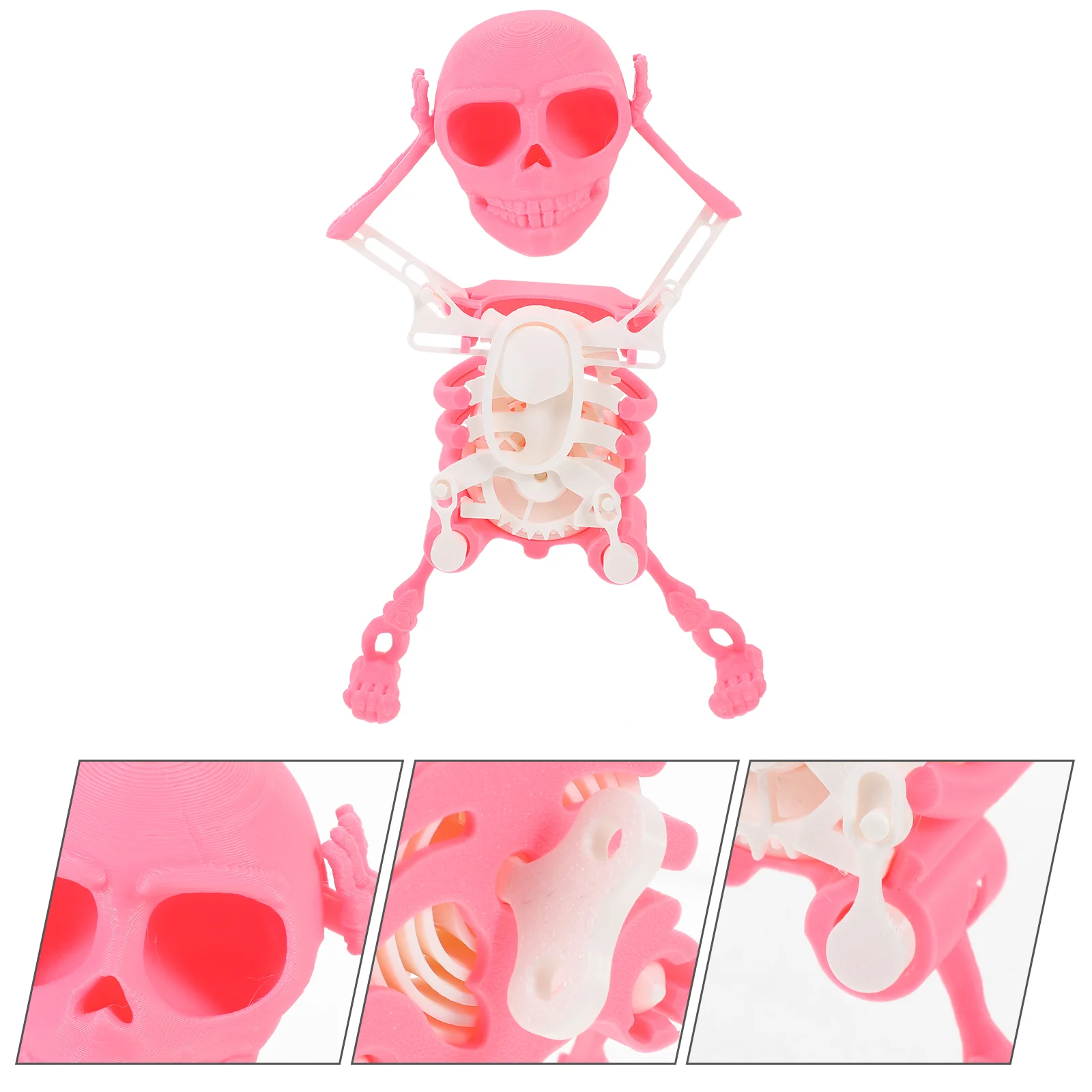 Office Stress Toys 3d Skull Printed Dancing Human Shape Child Mini Figurines