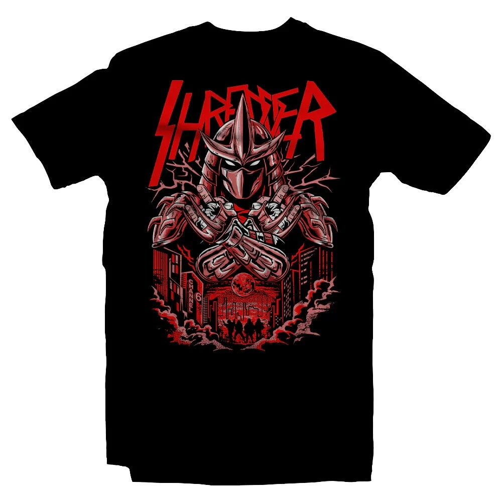Pop European and American Animation Cartoon Cartoon and Rock Band Rock Hard Core Printed Short-sleeved T-shirt for Men