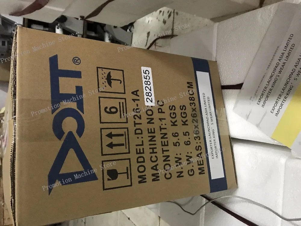 Prix de la machine à coudre portative industrielle de plus proche de sac d'efficacité de DT 26-1A