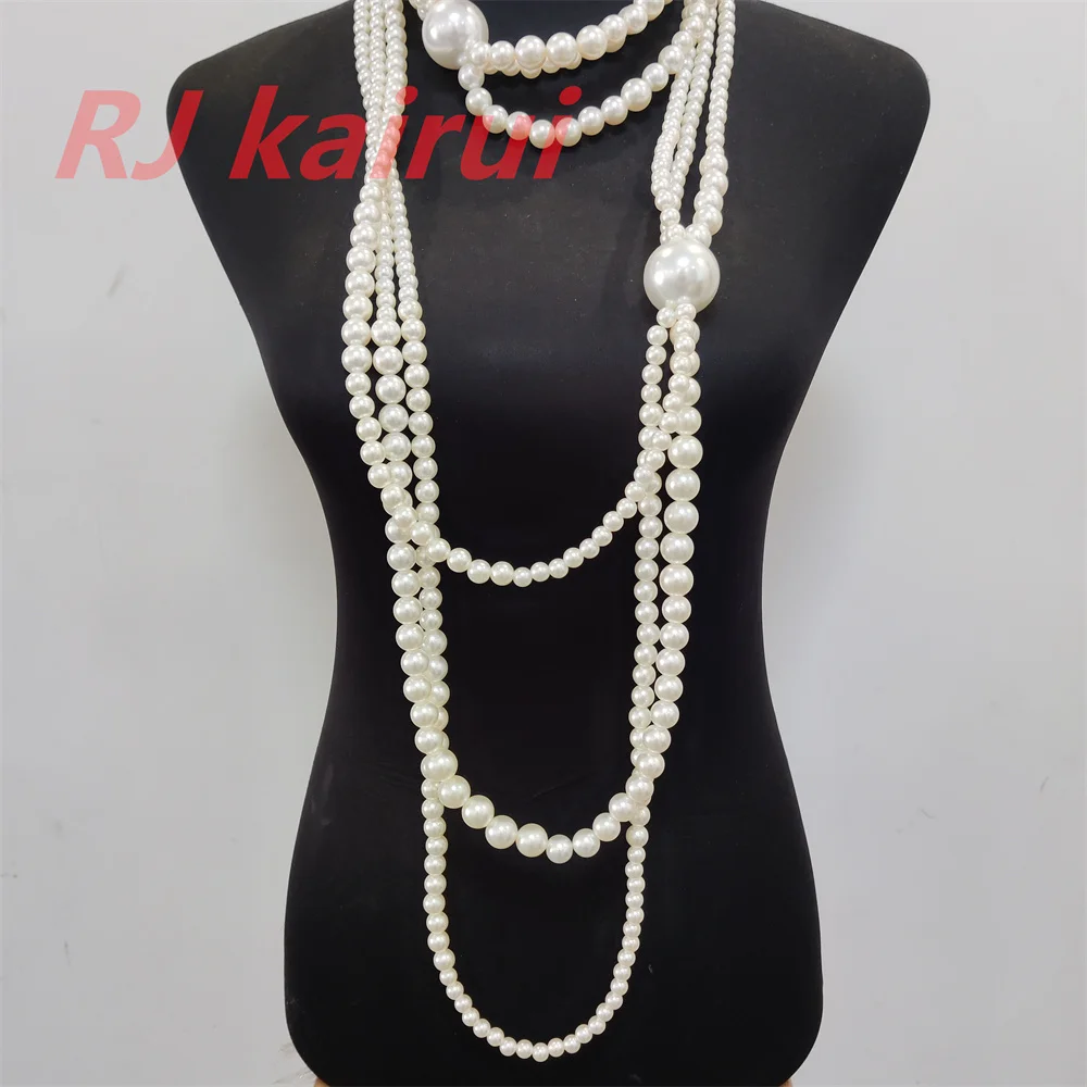 Fashion Style P09 Women Sexy Imitation White Pearls Necklace Beads Earrings Jewelry