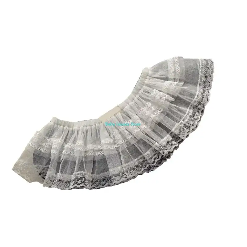 

K92D Elegant Mesh Fart Curtain Double Layered Skirt for Little Princesses Aged 3-10Y