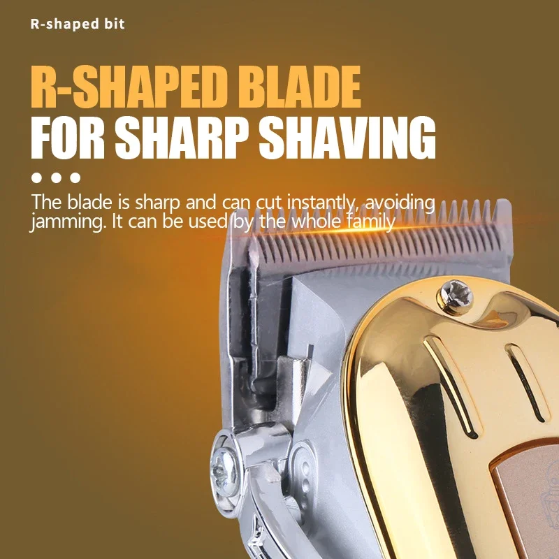 Kemei KM-PG802 مقص الشعر الكهربائية UBS قابلة للشحن اللاسلكي أداة تهذيب اللحية الرجال مقص الشعر الكهربائية القوية التشذيب أداة