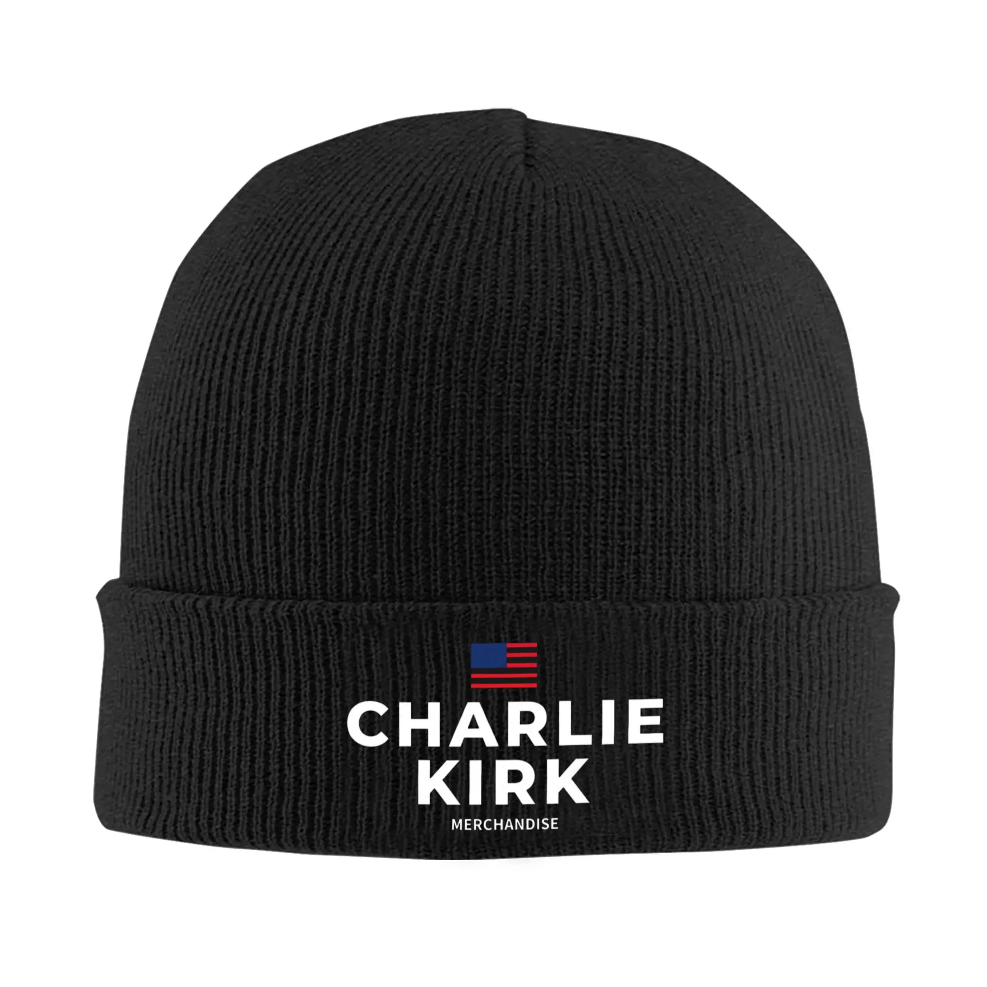 

Charlie Kirk Logo Design Beanie Hats Skullies Beanies Men Women Cute Elastic Caps Autumn Kpop Custom Bonnet Hats
