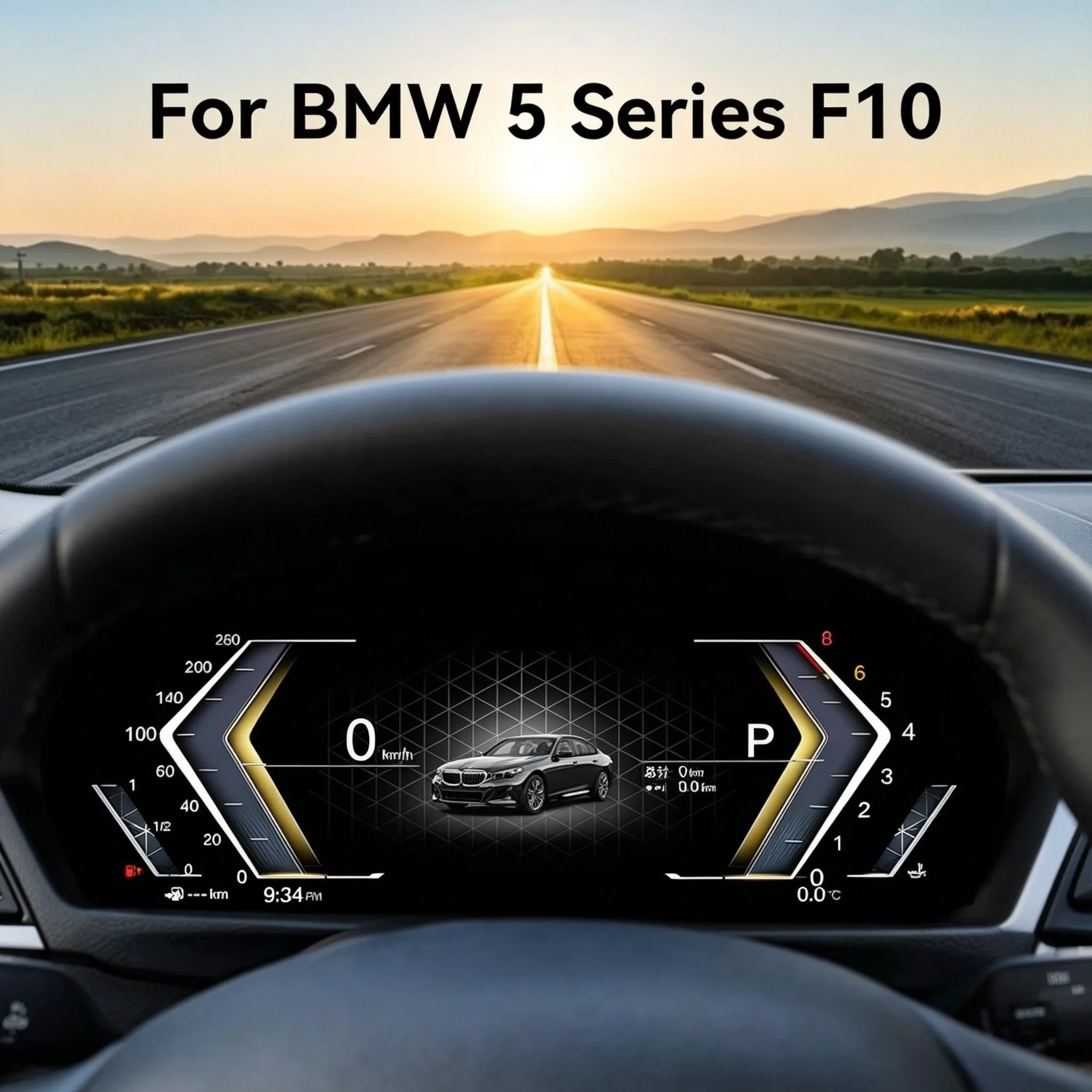 For BMW F10 F11 F18 F06 F12 F13 F01 F02 F03 F25 F26 F15 F16 12.3" Full LCD Digital Dashboard Virtual Cockpit Speedometer Replacement Instrument Cluster