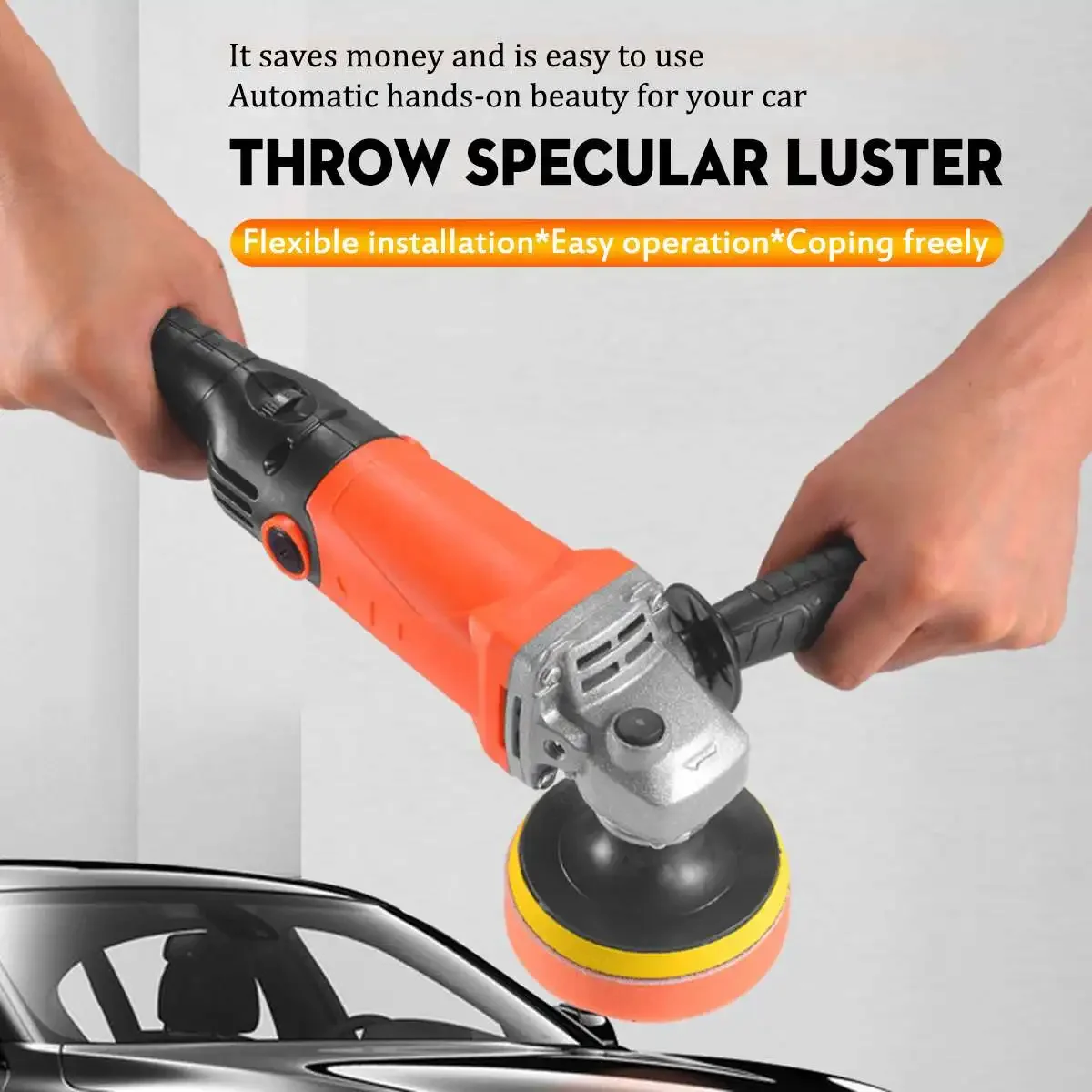 Adjustable Speed 2000W 220V Car Electric Polisher Machine Polisher Waxing Machine Auto Furniture Polishing Tool Grinding Machine