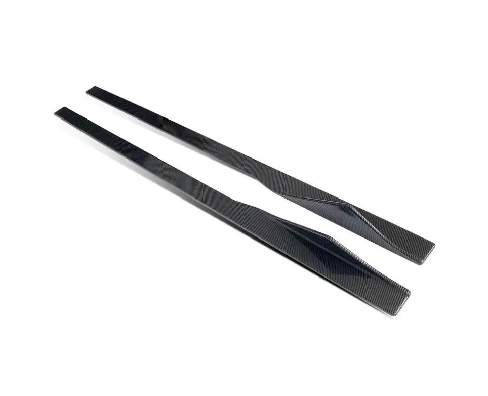 

RELI5 Высококачественные автомобильные боковые юбки для BMW 8 серии G14 G15 G16 к модели переменного тока, глянцевый черный карбоновый боковой спойлер, обернутая юбка