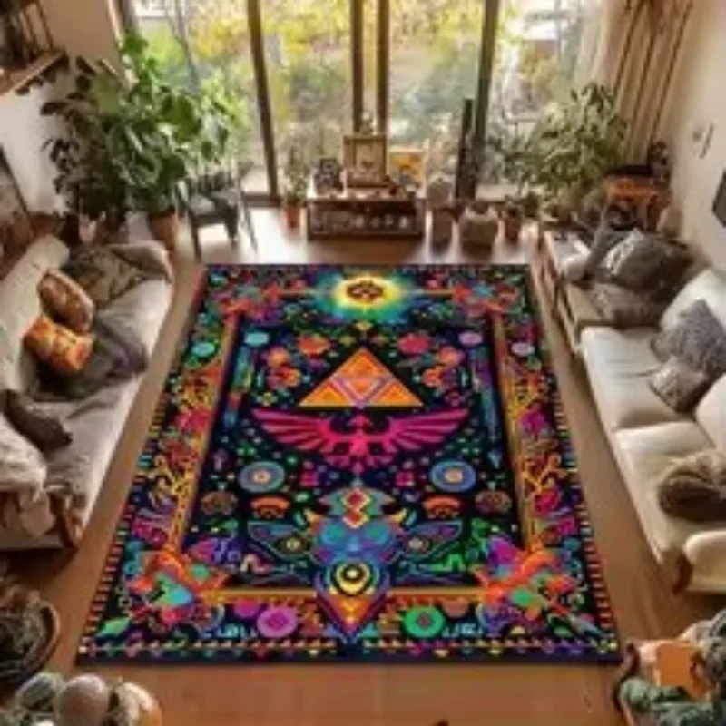 Various Exquisite Patterns Carpet Graffiti Gamer Room Decor Gaming Rug for Lovers Mystical Eclectic Gamer Christmas Gift