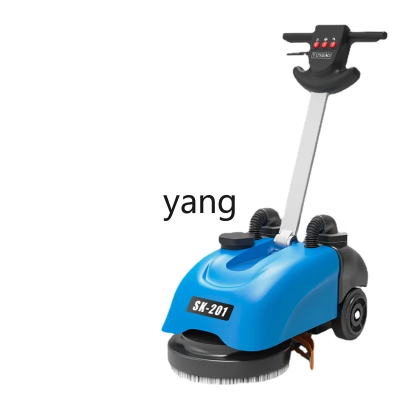 Yjq Small Washing Machine Factory Hand Push Commercial Property Garage Industrial Workshop Electric Suction Mop Integrated