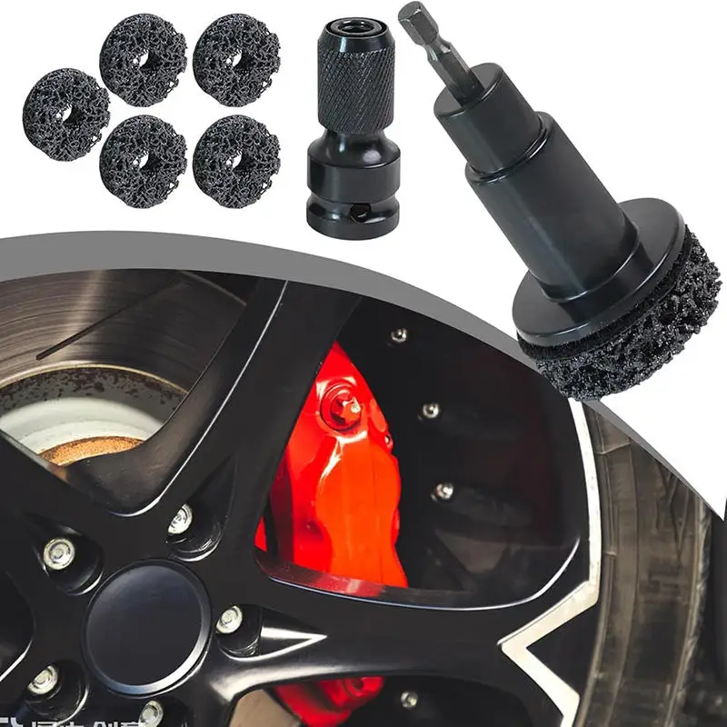 Rostentfernungs-Radnabenwerkzeug, Mehrzweck-Reinigungswerkzeug für elektrische Bohrmaschinen, robustes Radnaben-Pflegezubehör für PKW und LKW