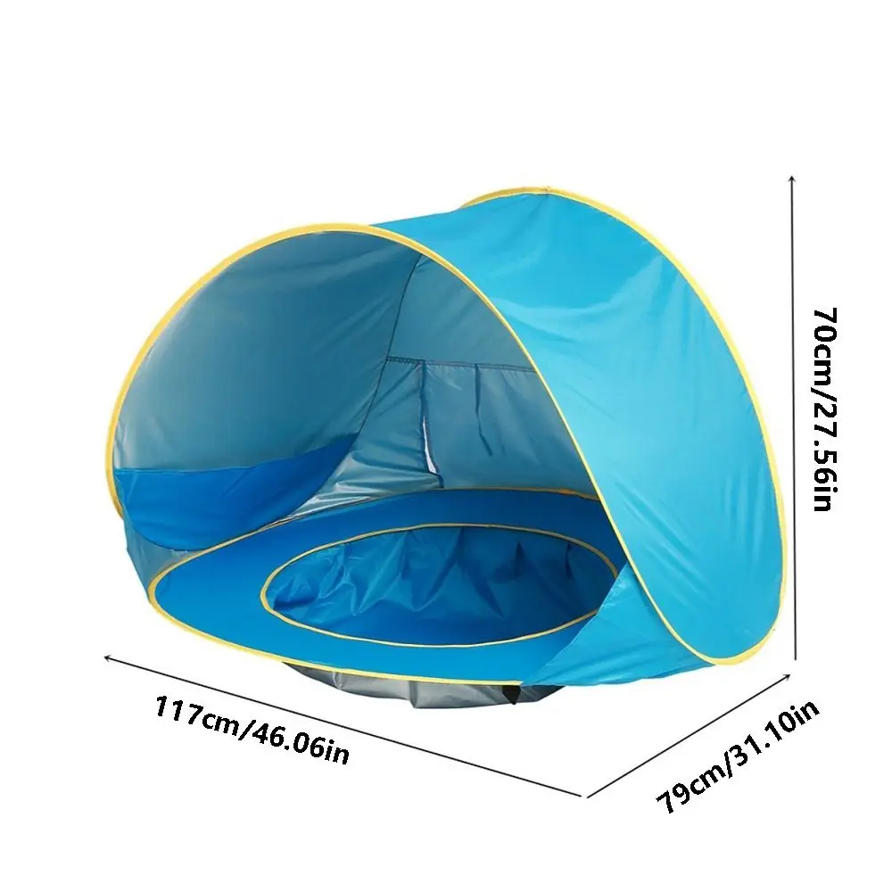 Tente de plage portable pour bébé, piscine d'ombrage, protection UV, abri solaire pour bébé, jouets d'extérieur pour enfants, maison de jeu