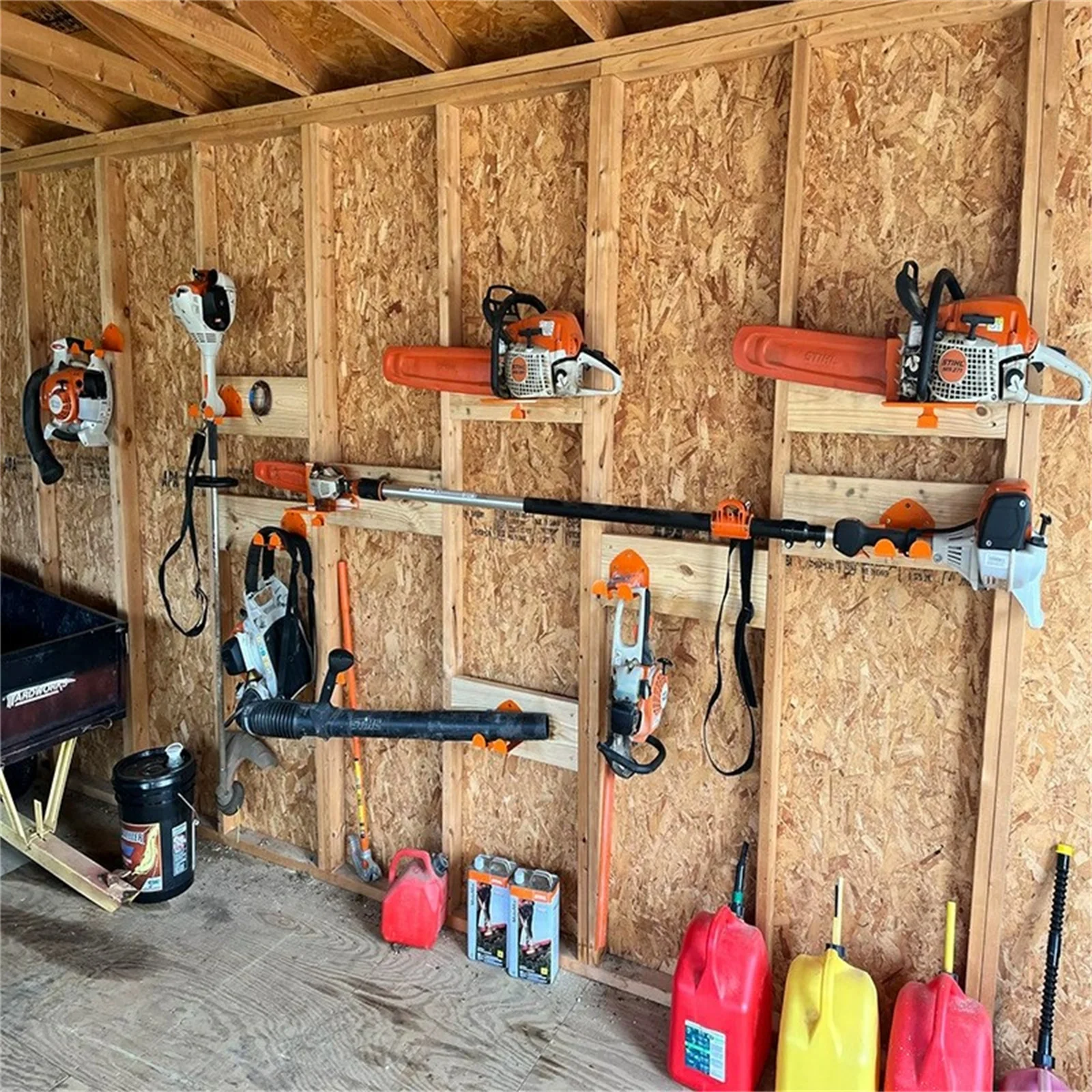 

Adjustable Chainsaw Wall Mount Heavy Rack Multi-purpose Garage Storage Holder Chain Display Stand Power Tool Accessories