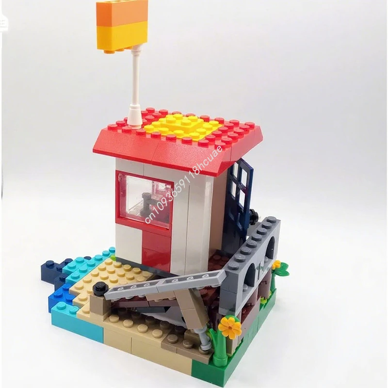 

164 шт. MOC BYGGLEK Башня спасателя Строительные блоки Идея Рождественская игрушка Подарок Образовательный кирпич Дети День рождения