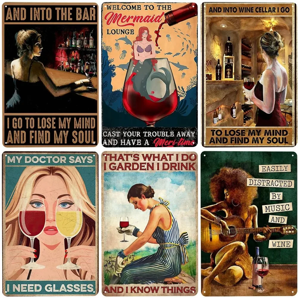 

Винтажный металлический жестяной знак «я пью и знаю вещь», ручка для дома, паба, бара, мужская пещера, декор для клуба, украшение для винной стены N465