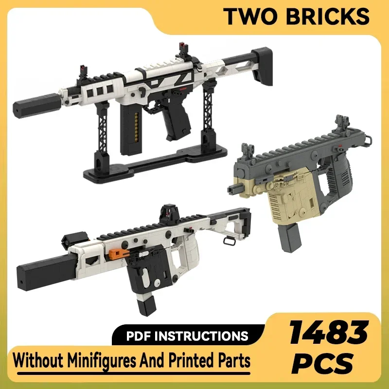 Military Weapon Model Moc Building Bricks Submachine Gun Technology Modular Blocks Gifts Christmas Toys DIY Sets Assembly