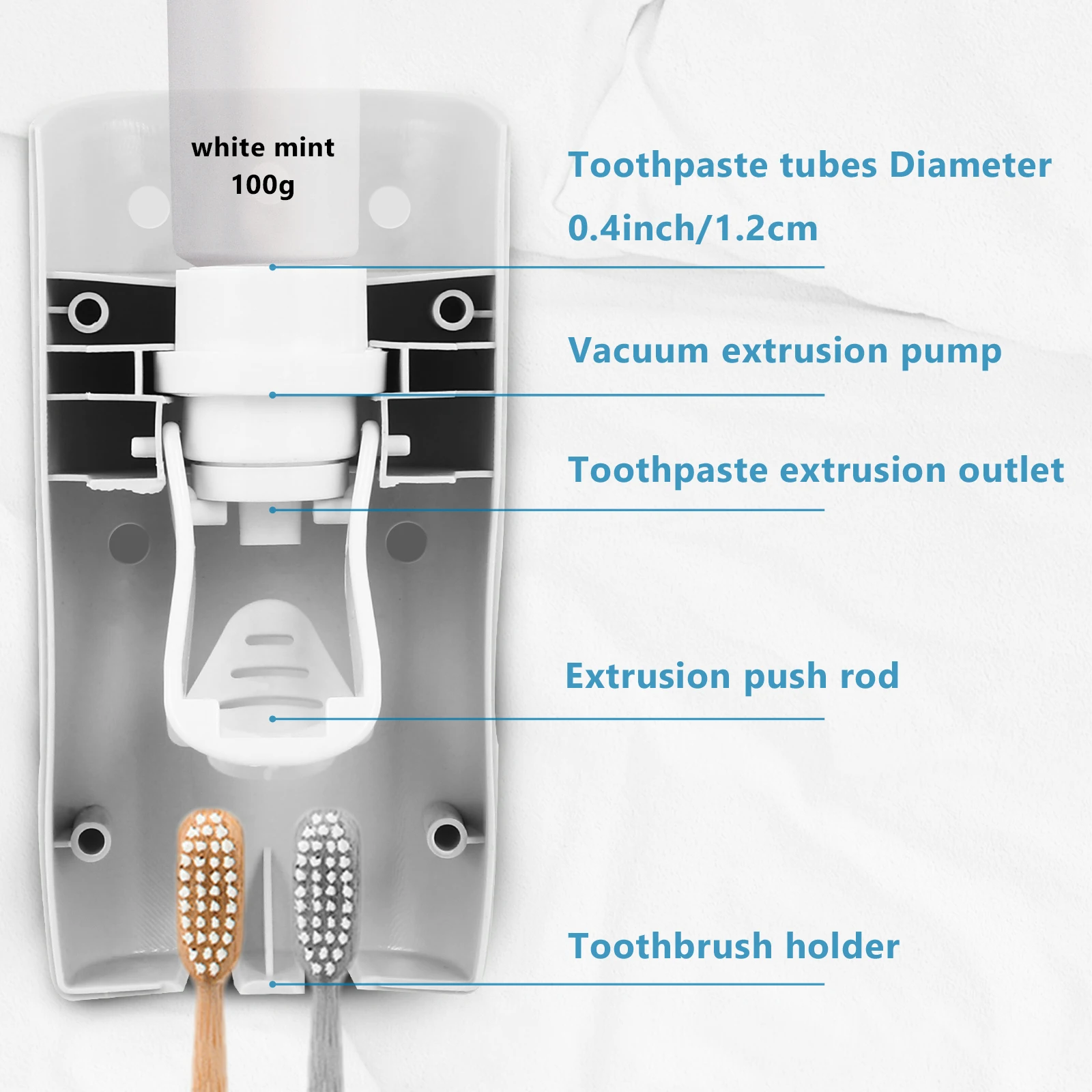 

Squeeze Toothpaste Squeezer Tube Bathroom Automatic Multifunction Dispenser Child