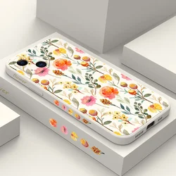 Flower Plant Phone Case For iPhone 17 Air 16 15 14 13 12 11 Pro Max Mini X XR XS MAX Plus Cover