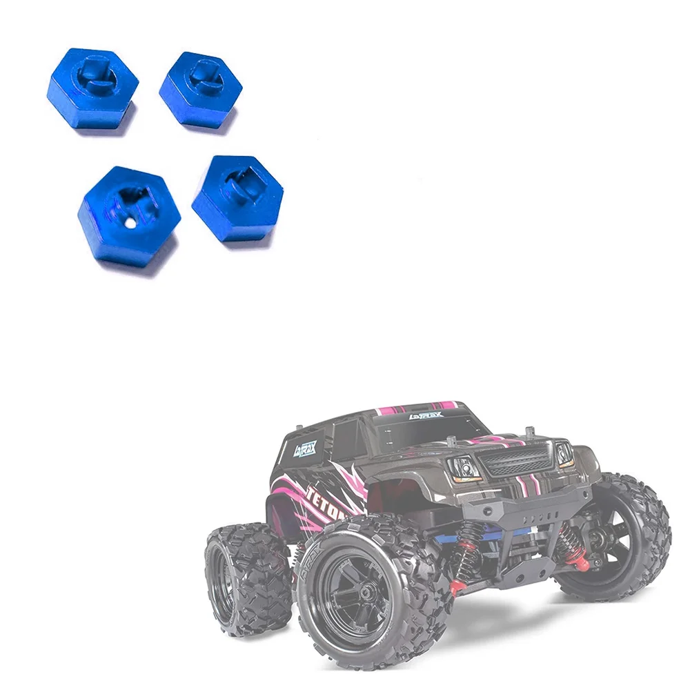 금속 휠 육각 어댑터, Traxxas LaTrax Teton 1/18 RC 자동차 업그레이드 부품 액세서리, 2 개, 4 개