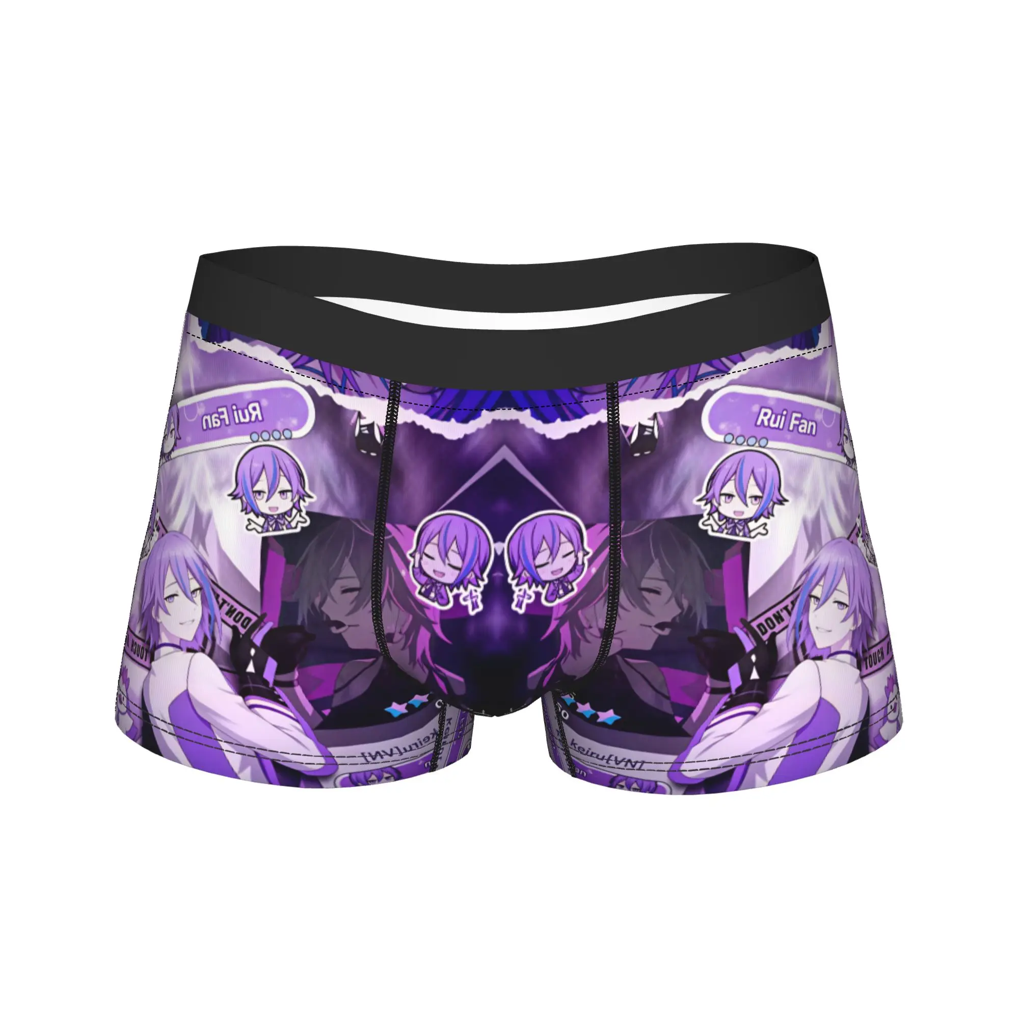 Project Sekai Rui Kamishiro Anime Game Trunk  3D Pouch Underwear Pattern Boxer Brief Sexy Soft Men's Panties Plus Size 2XL