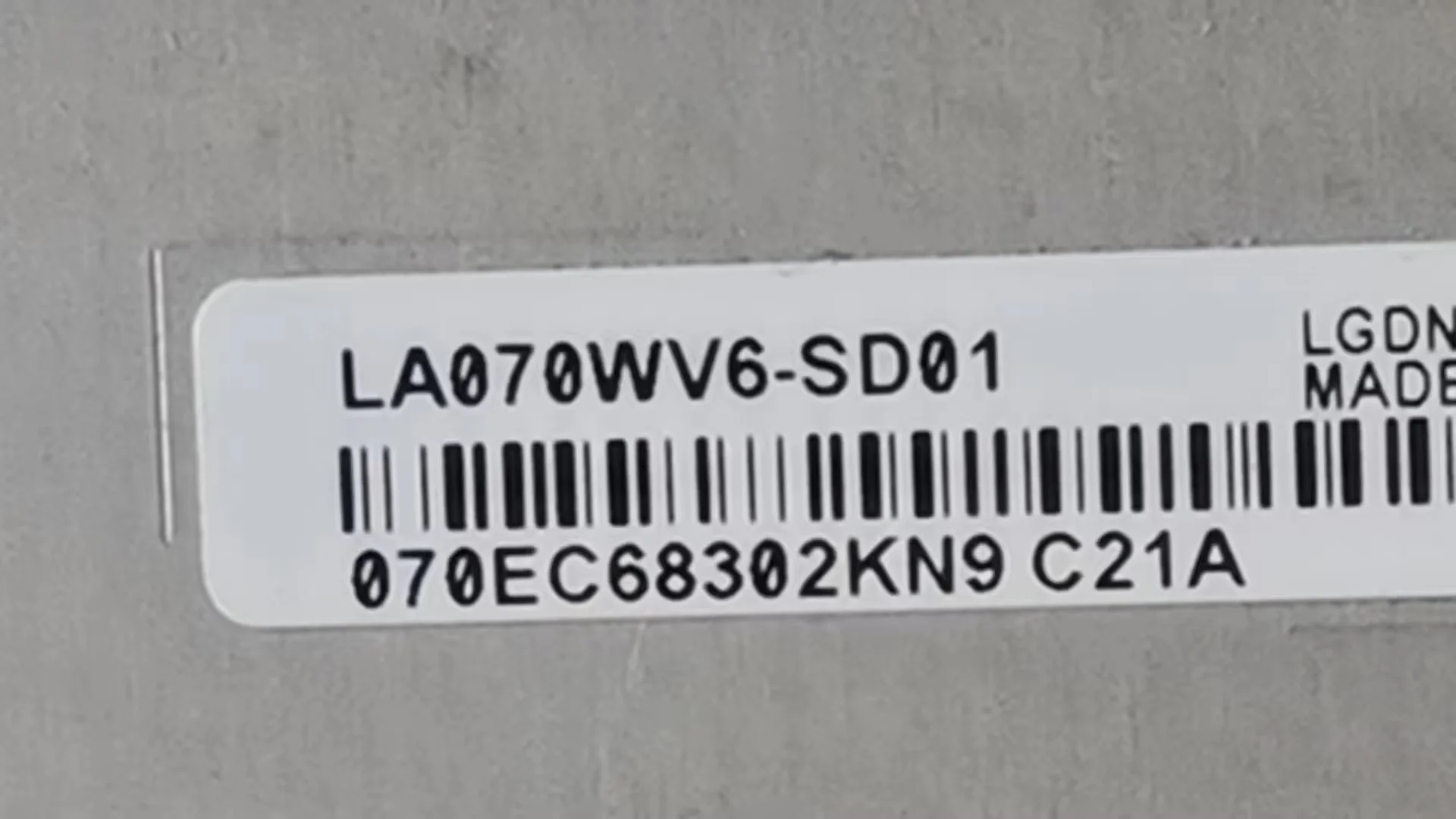 

LA070WV6-SD01 Original 7.0inch LCD display