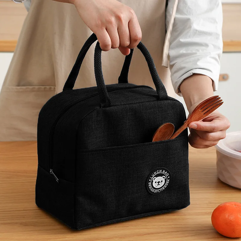 Borsa per il pranzo borsa isolante in foglio di alluminio borsa per il pranzo portatile da viaggio Unisex borsa per il pranzo semplice addensata borsa per il pranzo alla moda